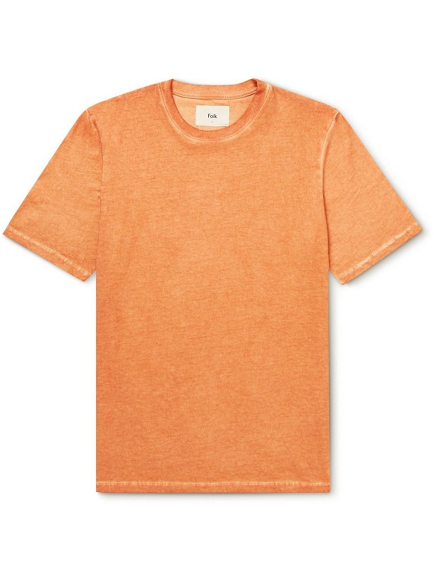 Photo: Folk - Cotton-Jersey T-Shirt - Orange