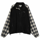 TTT MSW Men's Velour Track Jacket in Black