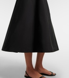 The Row Irella cotton poplin midi skirt