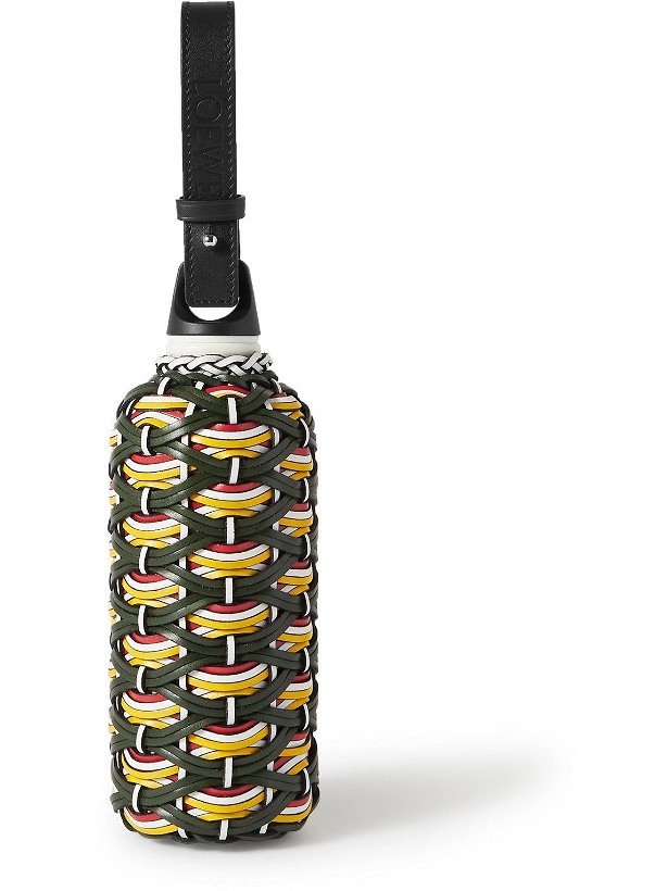 Photo: Loewe - Paula's Ibiza Braided Leather and Aluminium Water Bottle