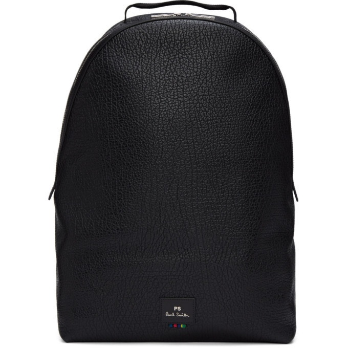 Photo: PS by Paul Smith Black Grained Leather Backpack
