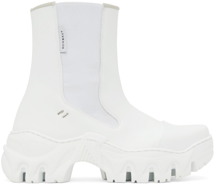 Photo: Rombaut White Boccaccio II Chelsea Boots