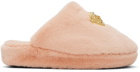 Versace Pink 'La Medusa' Slippers