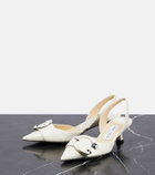Jimmy Choo - Moni leather slingback pumps