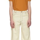 Eckhaus Latta Off-White Wide-Leg Jeans