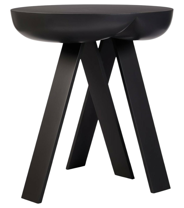 Photo: Karakter No. 2 wooden side table by PlueerSmitt