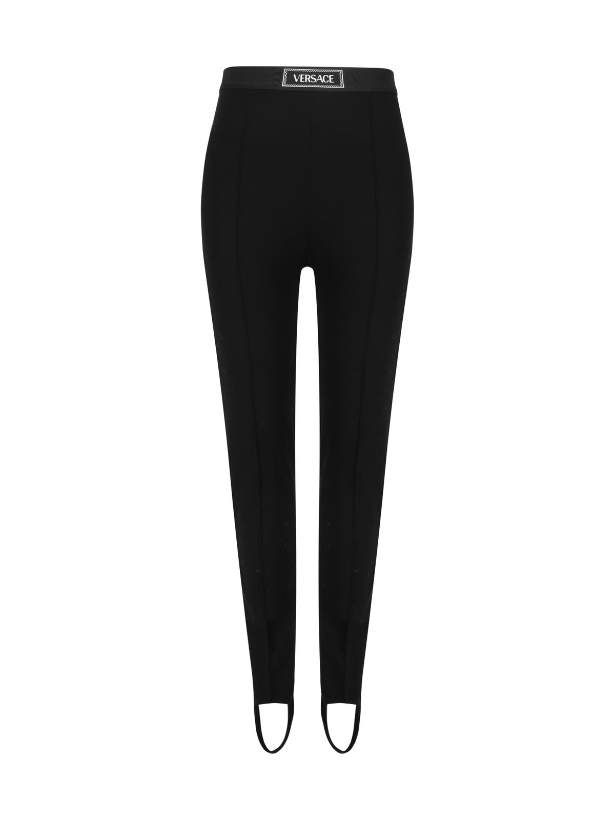 Versace Black & White 'La Coupe Des Dieux' Leggings Versace