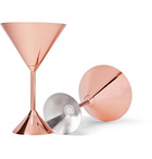 Tom Dixon - Plum Set of Two Copper-Plated Martini Glasses - Men - Copper