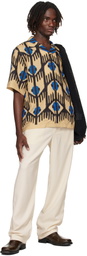 COMMAS Off-White Textured Tailored Trousers