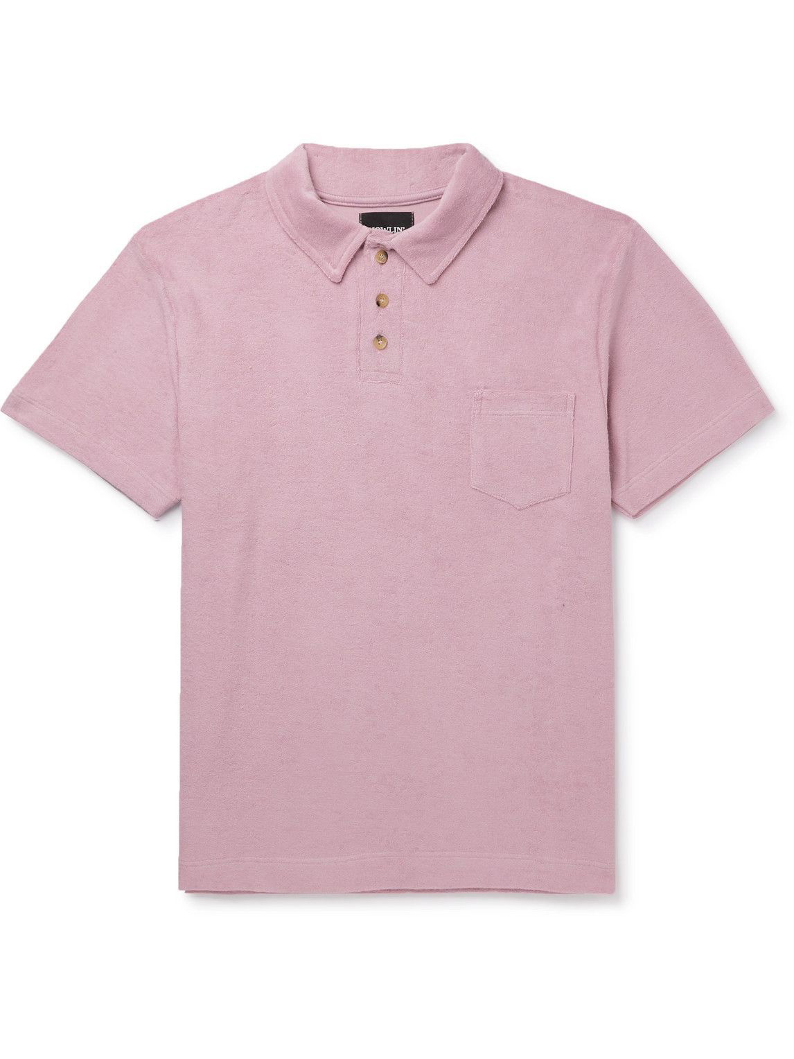 Howlin' - Mr Fantasy Cotton-Blend Terry Polo Shirt - Pink Howlin' by ...