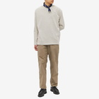 FrizmWORKS Men's Long Sleeve Oversized Stripe T-Shirt in Ivory