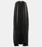 Miss Sohee Embellished silk chiffon cape