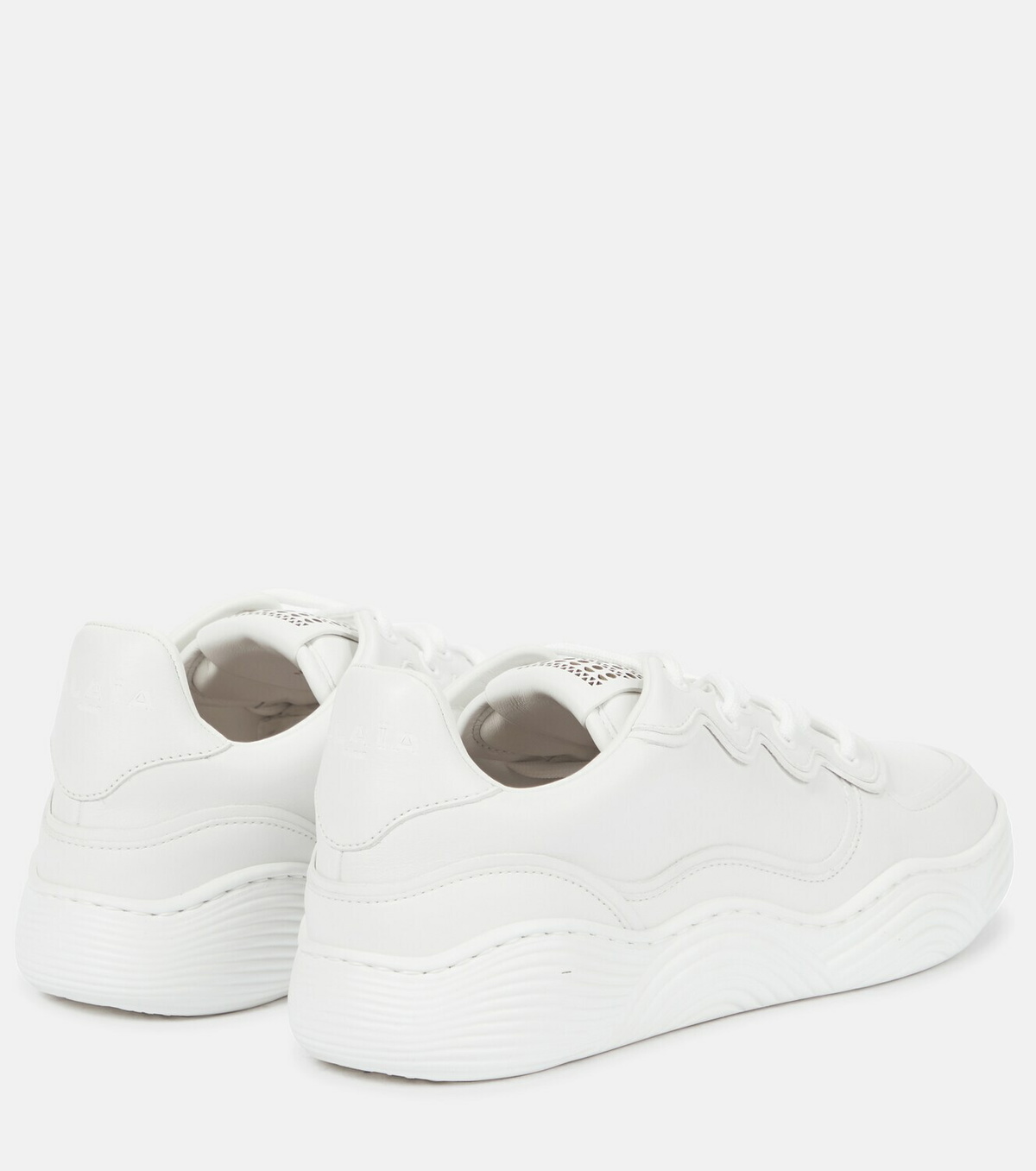 Alaïa Laser-cut leather sneakers