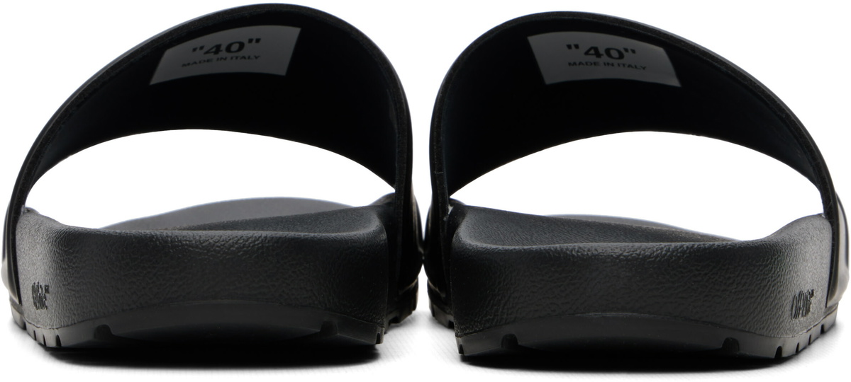 Off-White Black Bookish Slider Sandals