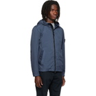 Stone Island Blue 4100001 Crinkle Reps NY Jacket