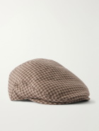 Purdey - Litton Checked Wool and Cashmere-Blend Tweed Hat - Brown