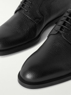 Zegna - New Classic Flex Full-Grain Leather Derby Shoes - Black