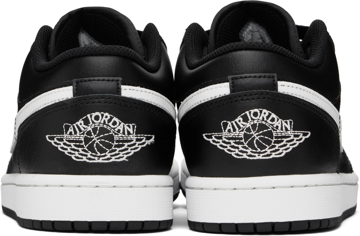 Nike Jordan Black & White Air Jordan 1 Low Sneakers