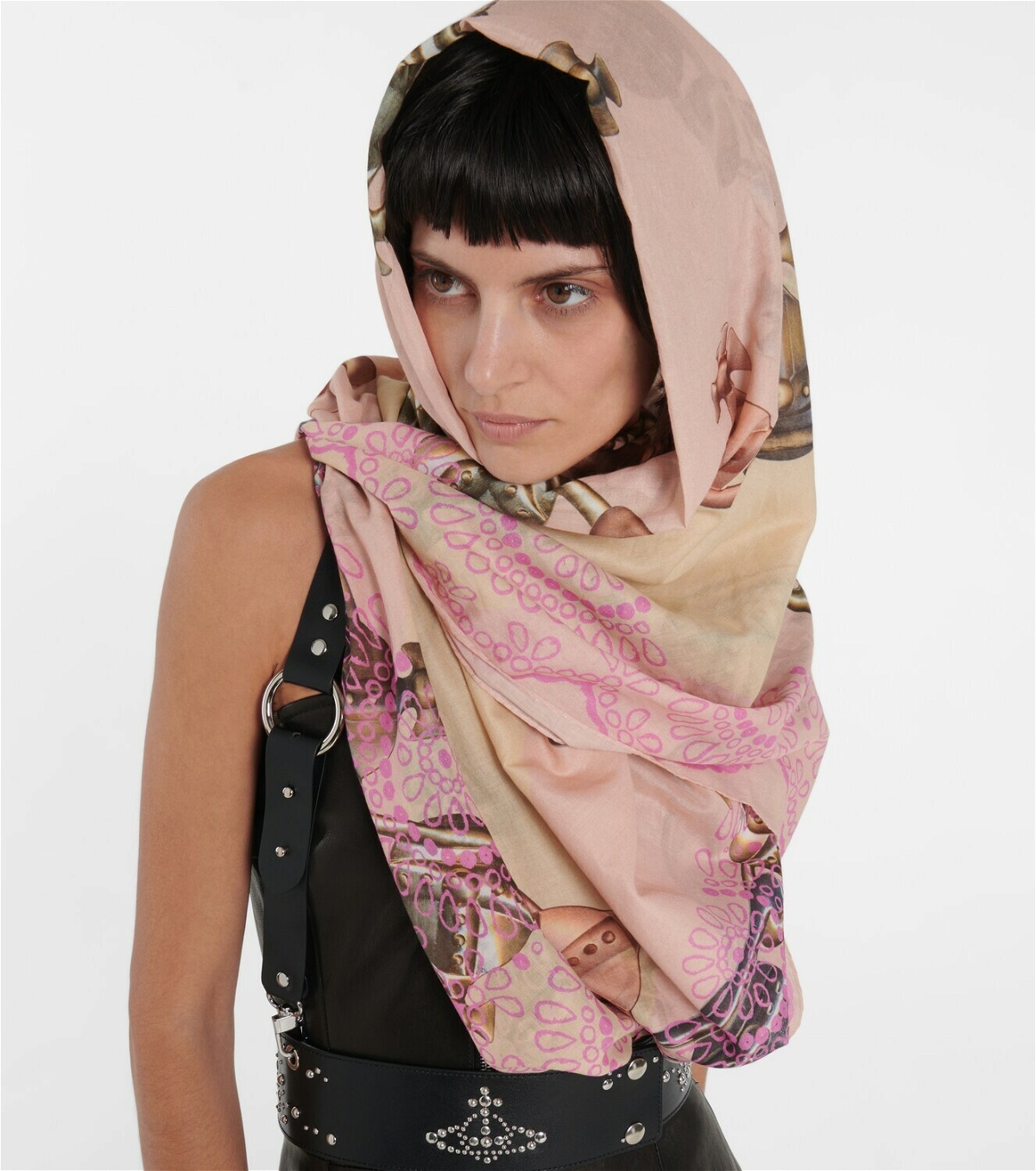 Vivienne Westwood - Orb printed cotton scarf Vivienne Westwood