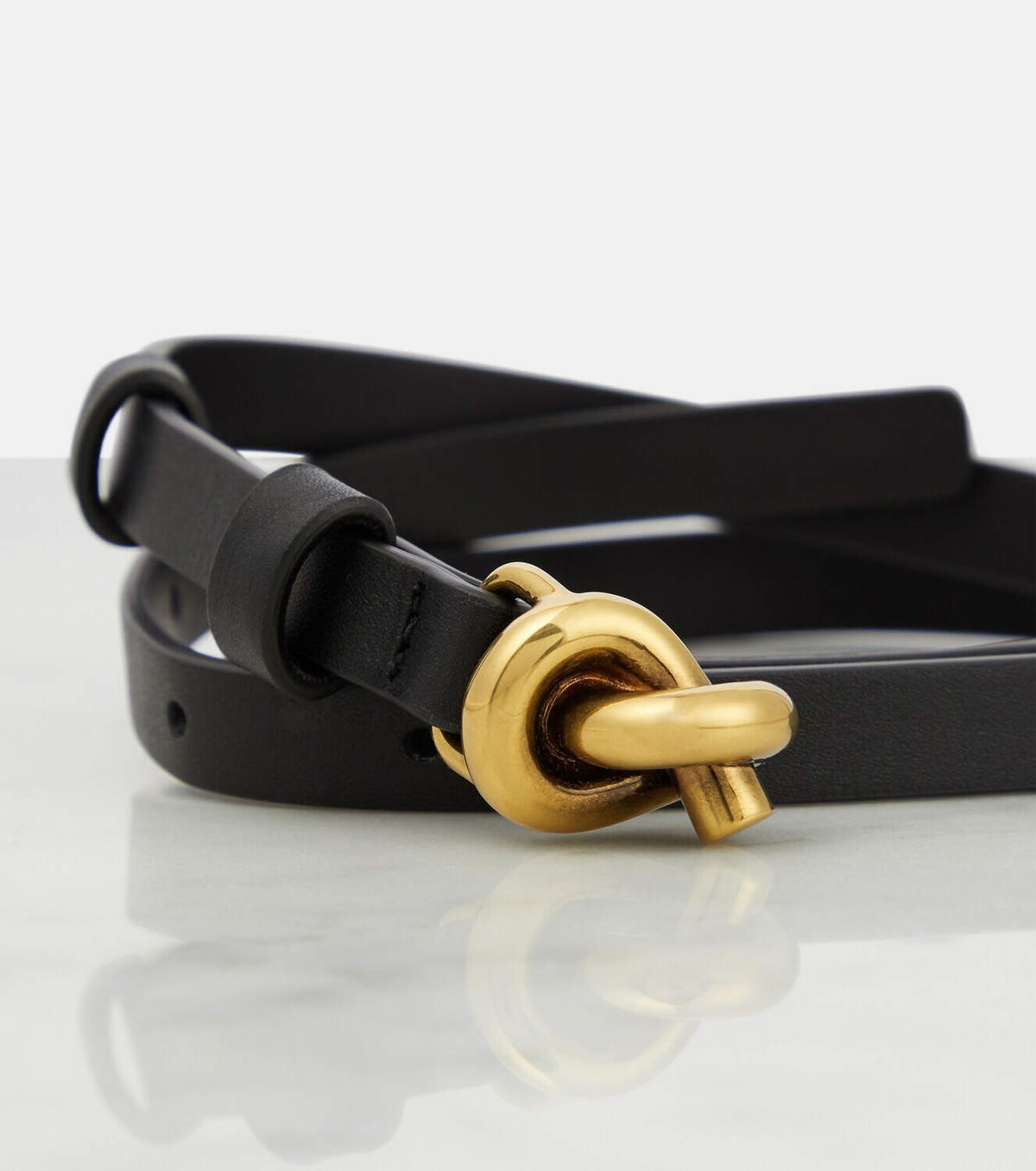 BOTTEGA VENETA ノットベルト ブラック 80cm 32インチ ブラックノット ベルト| Bottega Veneta® 日本