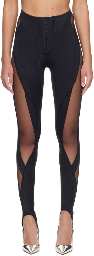 Photo: Mugler Black Spiral Leggings