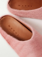 Marni - Fussbett Calf Hair Slippers - Pink