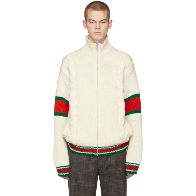 Photo: Gucci Off-White Cable Knit Jacket