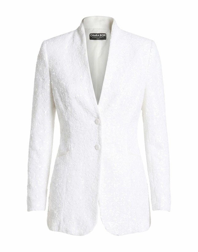 Photo: Chiara Boni La Petite Robe Womens Blazer in White