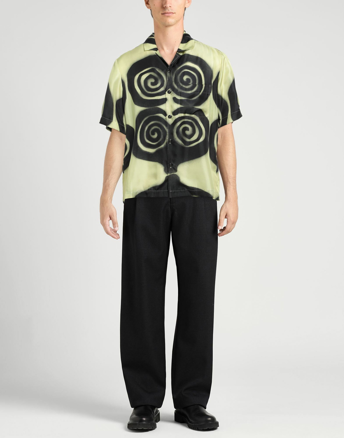 Nanushka Mens Shirt in Yellow