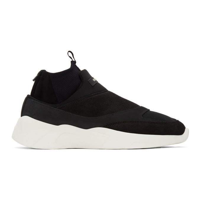 Essentials Black Laceless Sock Runner Sneakers Essentials