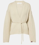 Extreme Cashmere N°384 Ginza belted cashmere cardigan