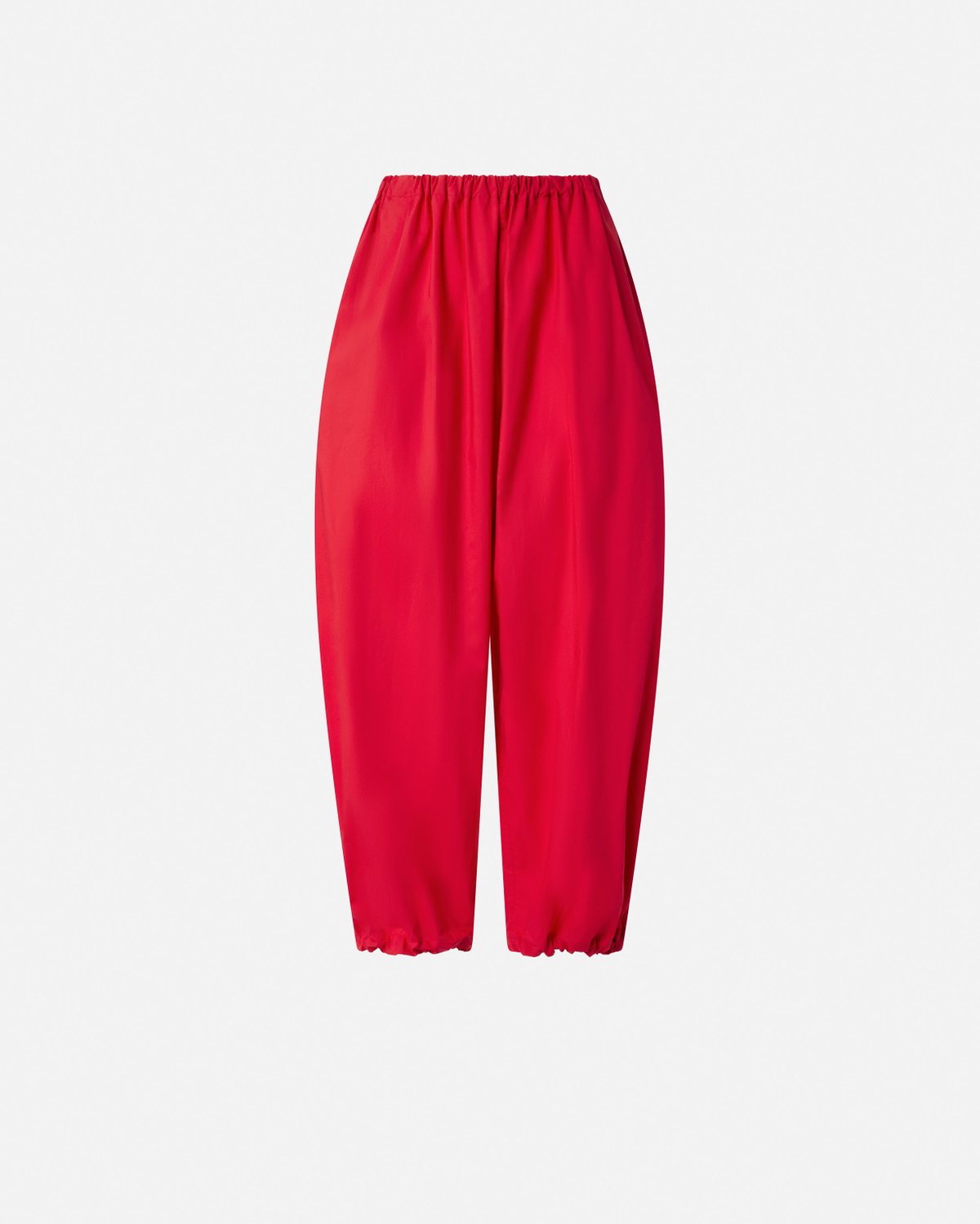 Pinko Lightweight Balloon Trousers With Drawstring Salsa Red