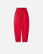 Pinko Lightweight Balloon Trousers With Drawstring Salsa Red