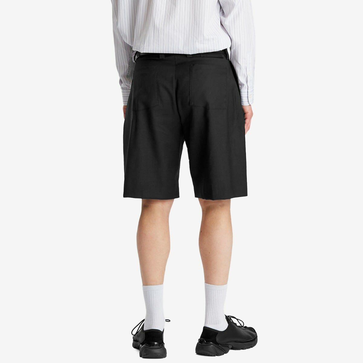 mfpen Men's Classic Shorts in Fine Black Stripe