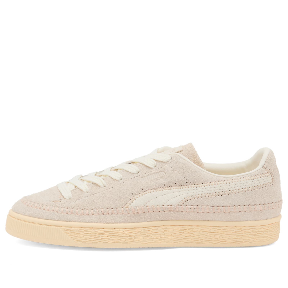 Puma Suede Moccasin Sneaker in Frosted Ivory/Warm White