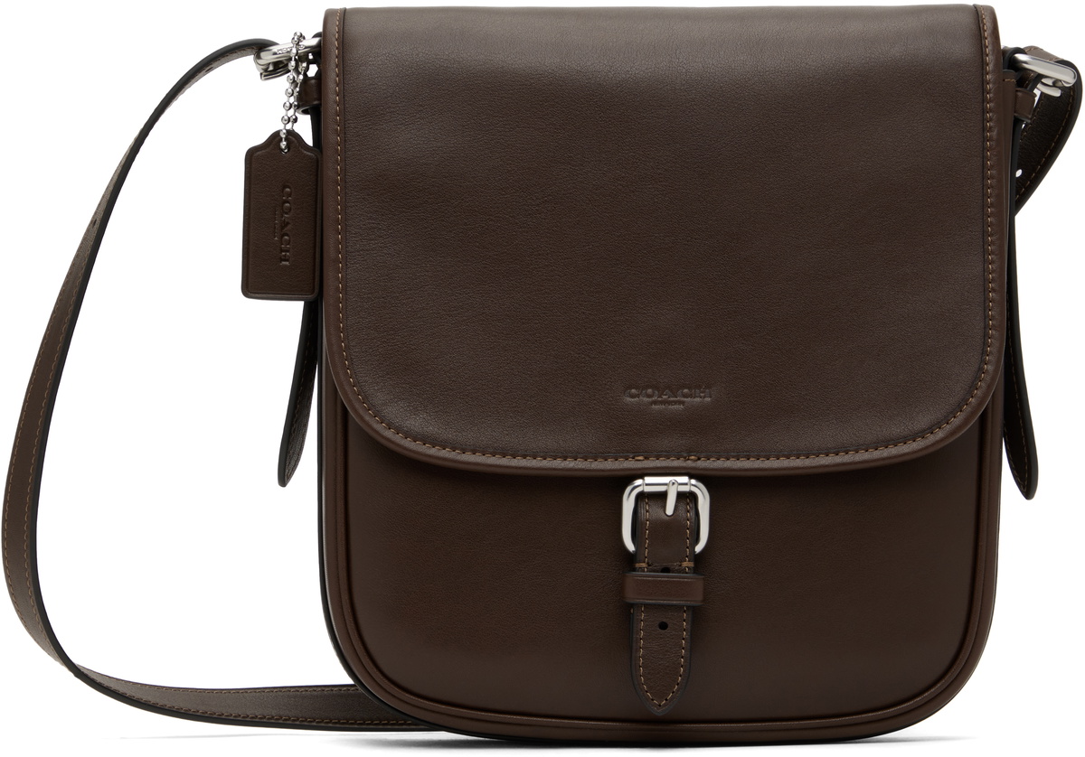 Coach 1941 Brown Hitch Flap Crossbody Bag