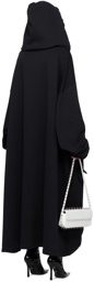 Abra Black Oversized Hoodie Midi Dress