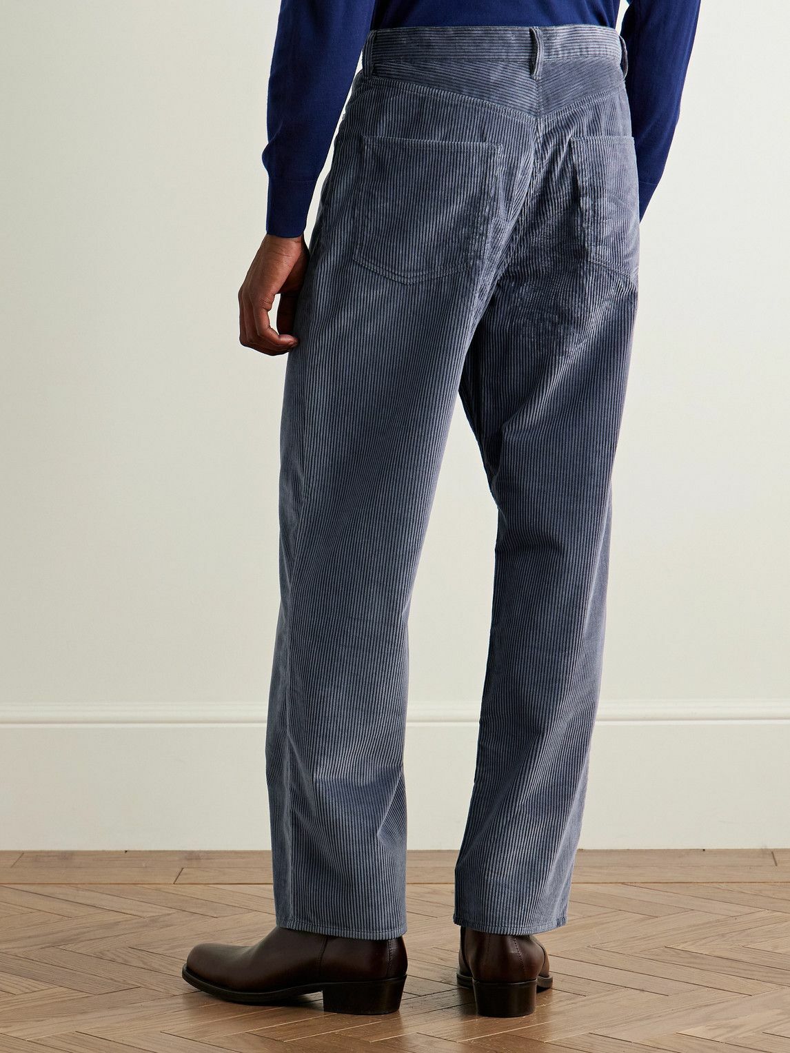Paul Smith - Straight-Leg Cotton-Corduroy Trousers - Blue