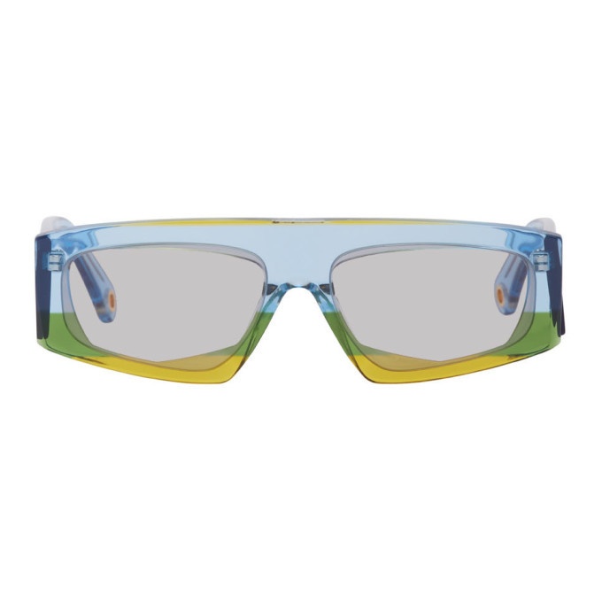 Photo: Jacquemus Yellow and Blue Les Lunettes Yauco Sunglasses