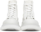Alexander McQueen Off-White Mesh Tread Slick High Sneakers