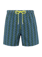 MC2 Saint Barth Man Lightweight Fabric Swim-shorts Lighting Micro Fantasy With Tennis Print