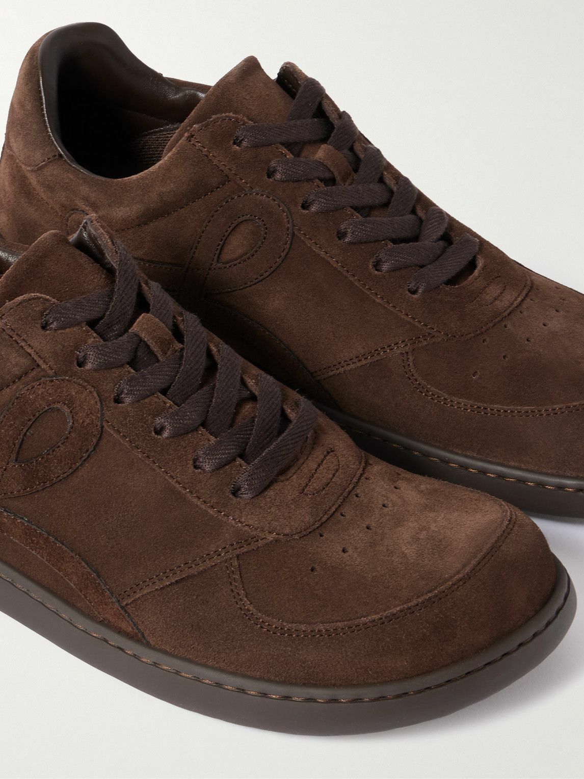 LOEWE - Jambo Suede Sneakers - Brown