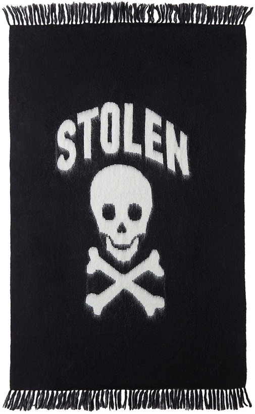 Photo: Stolen Girlfriends Club Black & Off-White Jolly Roger Blanket