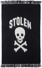 Stolen Girlfriends Club Black & Off-White Jolly Roger Blanket