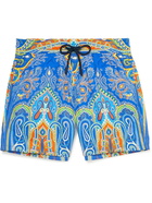 ETRO - Mid-Length Printed Swim Shorts - Blue