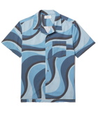 Mr P. - Printed Organic Cotton Shirt - Blue