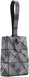 BAO BAO ISSEY MIYAKE Black & White Beam Pouch
