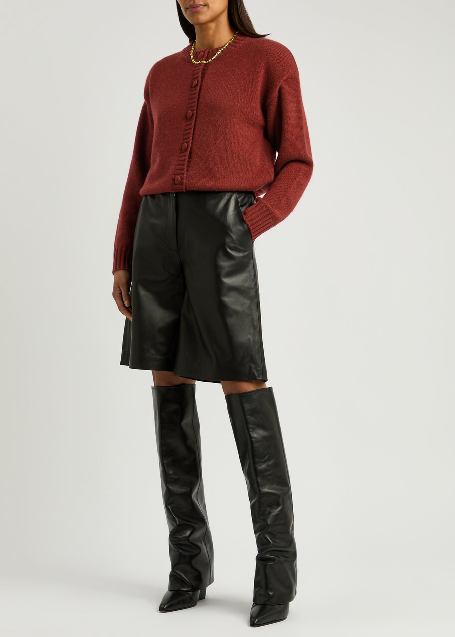 Aexae Cashmere Cardigan Dark Red