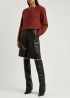 Aexae Cashmere Cardigan Dark Red