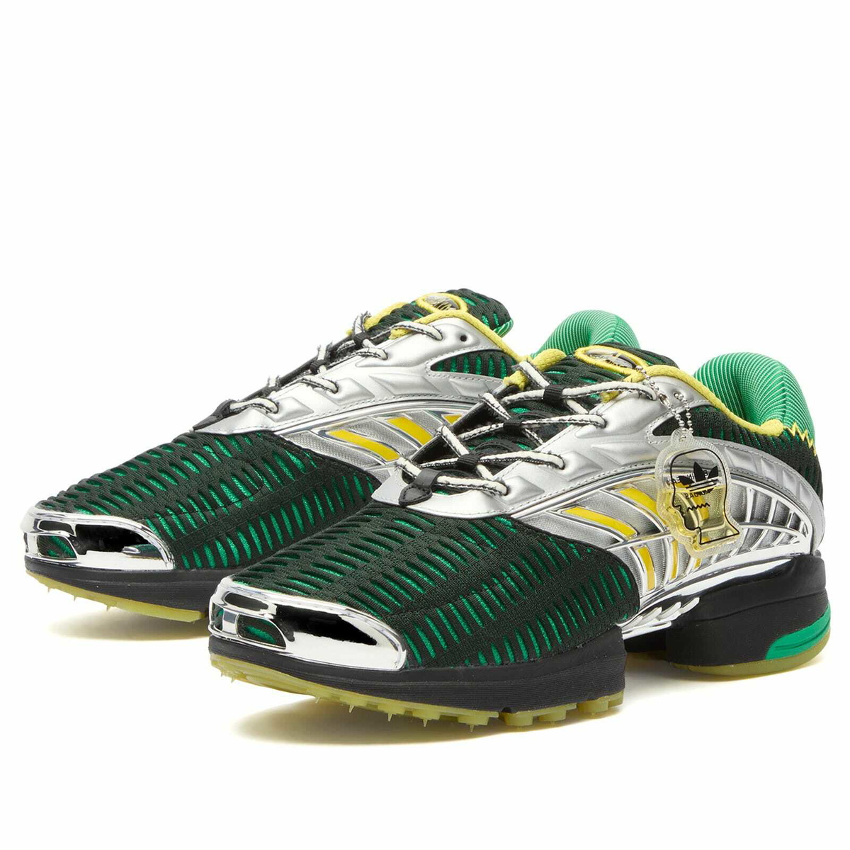 Adidas Men's x Brain Dead Climacool 2 Sneaker in Core Black/Impact  Yellow/Silver adidas